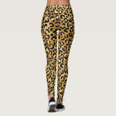 Personalisiertes Monogramm aus Leopard Leggings (Rückseite)