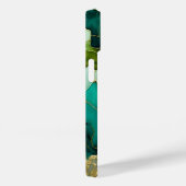 Personalisiertes Monogramm aus moderner grüner Mar Case-Mate iPhone Hülle (Rückseite / Rechts)