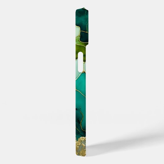 Personalisiertes Monogramm aus moderner grüner Mar Case-Mate iPhone Hülle (Rückseite / Rechts)