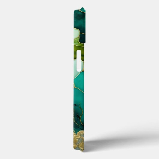 Personalisiertes Monogramm aus moderner grüner Mar Case-Mate iPhone Hülle (Rückseite / Rechts)