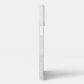 Personalisiertes Monogramm aus weißem Marmor und N iPhone Hülle (Rechte Seite)