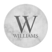 Personalisiertes Monogramm aus weißem Marmor und N