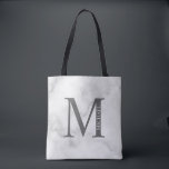 Personalisiertes Monogramm aus weißem Marmor und N Tasche<br><div class="desc">Personalisiert Monogram und Name Gift bieten personalisierte Monogramm und Namen im klassischen Serif-Schriftart-Stil. Ideal für Hochzeiten,  Ferien,  Wiedersehen und für alle besondere Anlässe.</div>