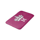 Personalisiertes Monogramm Badematte (Schrägansicht)