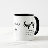 Personalisiertes Monogramm BAPTISM Tasse (VorderseiteRechts)