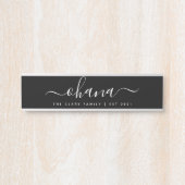 Personalisiertes Monogramm Begrüßungszeichen Türschild (Vorderseite )