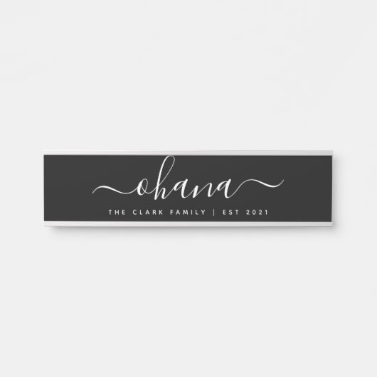 Personalisiertes Monogramm Begrüßungszeichen Türschild (Vorderseite )