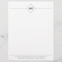 Personalisiertes Monogramm Beruflich modern