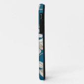Personalisiertes Monogramm, blühende Rebe Botanik Case-Mate iPhone Hülle (Hinten/Links)