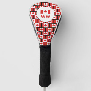 Personalisiertes Monogramm CANADA-FLAGGE Golf Headcover