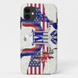 Personalisiertes Monogramm iPhone 11 Hülle