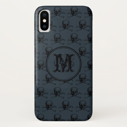 Personalisiertes Monogramm Case-Mate iPhone Hülle (Rückseite)