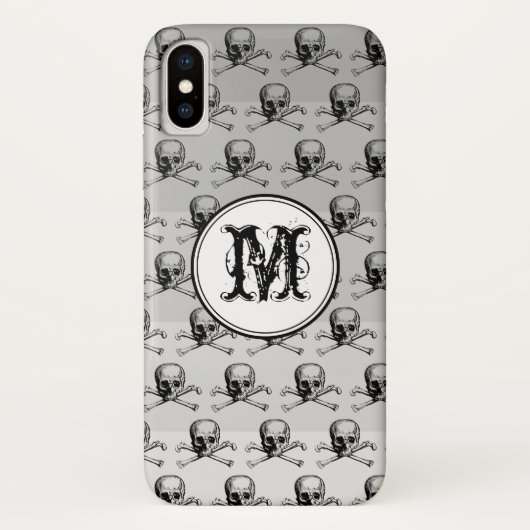 Personalisiertes Monogramm Case-Mate iPhone Hülle (Rückseite)