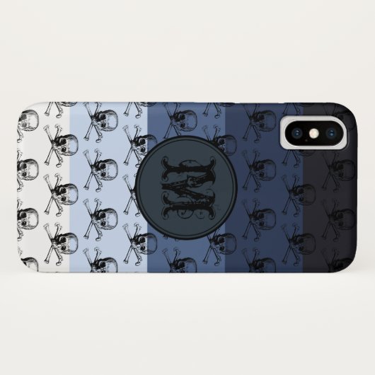 Personalisiertes Monogramm Case-Mate iPhone Hülle (Rückseite (Horizontal))