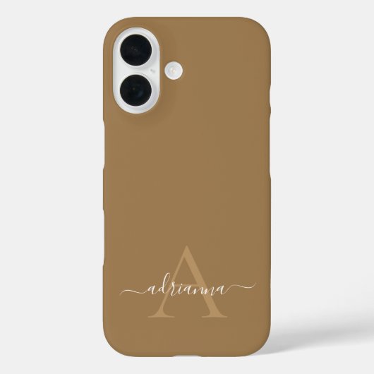 Personalisiertes Monogramm Case-Mate iPhone-Hülle iPhone Hülle (Rückseite)