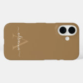 Personalisiertes Monogramm Case-Mate iPhone-Hülle iPhone Hülle (Rückseite (Horizontal))