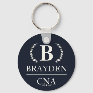 Personalisiertes Monogramm CNA-Geschenk Schlüsselanhänger