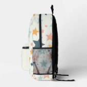 Personalisiertes Monogramm des Pastell-Star-Muster Bedruckter Rucksack (Rechts)