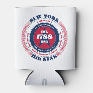 Personalisiertes Monogramm des Staates New York Pr Dosenkühler