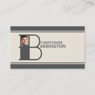 Personalisiertes Monogramm des Visitenkarte