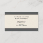 Personalisiertes Monogramm des Visitenkarte (Rückseite)