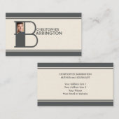 Personalisiertes Monogramm des Visitenkarte (Vorne/Hinten)