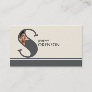 Personalisiertes Monogramm des Visitenkarte