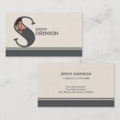 Personalisiertes Monogramm des Visitenkarte (Vorne/Hinten)