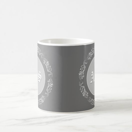 Personalisiertes Monogramm-Design. Kaffeetasse (Mittel)