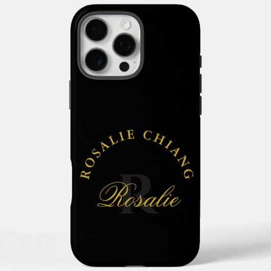 Personalisiertes Monogramm-Design mit individuelle Case-Mate iPhone Hülle (Rückseite)