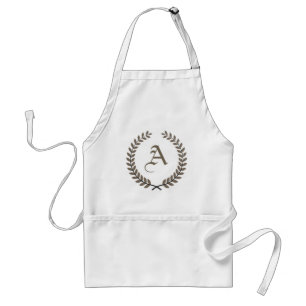 Personalisiertes Monogramm Elegante Küche Anfang Schürze