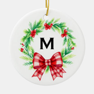 Personalisiertes Monogramm Erstes Weihnachten Verh Keramik Ornament