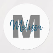 Personalisiertes Monogramm Etiketten (Design 2)