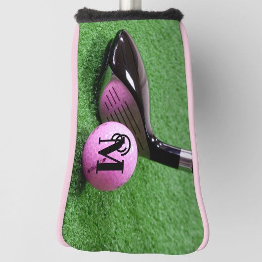Personalisiertes Monogramm Extravagantes Script Ro Golf Headcover (Rotieren 90)