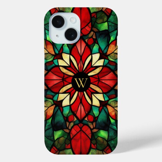 Personalisiertes Monogramm Festgläser Weihnachten Case-Mate iPhone Hülle (Rückseite)