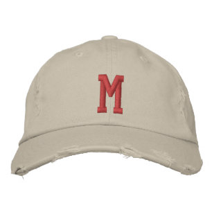 Personalisiertes Monogramm Fett Initiale Bestickte Baseballkappe