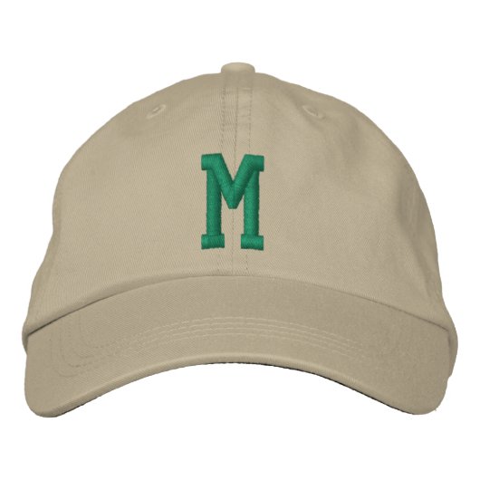 Personalisiertes Monogramm Fett Initiale Bestickte Baseballkappe (Vorderseite)
