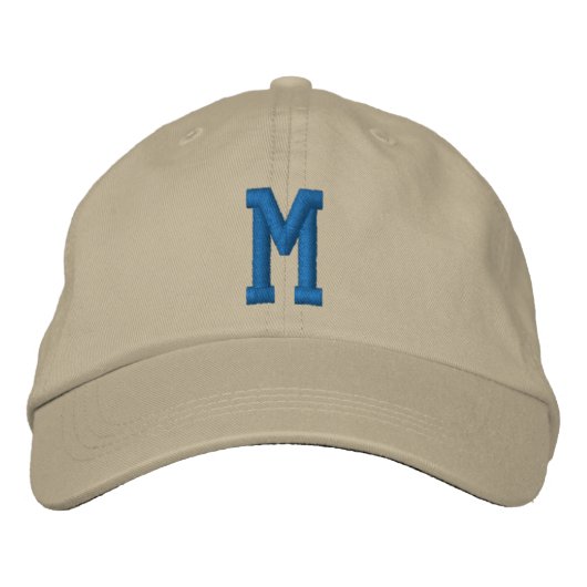 Personalisiertes Monogramm Fett Initiale Bestickte Baseballkappe (Vorderseite)