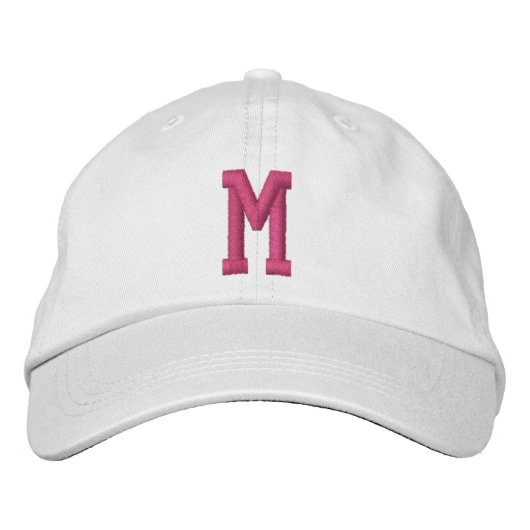 Personalisiertes Monogramm Fett Initiale Bestickte Baseballkappe (Vorderseite)