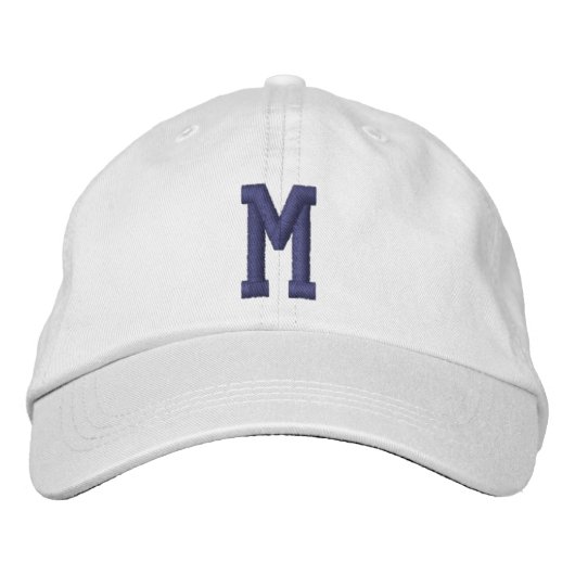 Personalisiertes Monogramm Fett Initiale Bestickte Baseballkappe (Vorderseite)