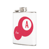 Personalisiertes Monogramm Flachmann (Links)