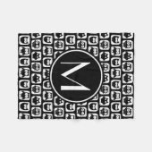 Personalisiertes Monogramm Fleecedecke (Vorderseite (Horizontal))