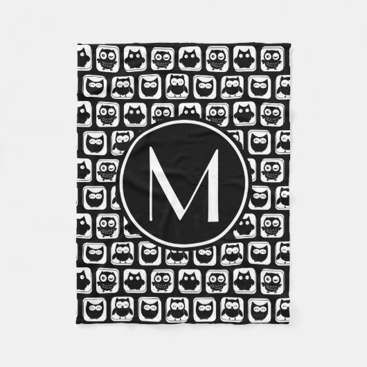 Personalisiertes Monogramm Fleecedecke (Vorderseite)