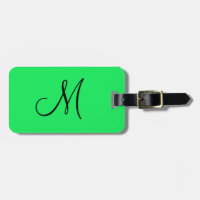 Personalisiertes Monogramm Fluoreszenzgelb