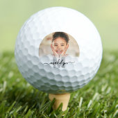 Personalisiertes Monogramm-Foto Golfball