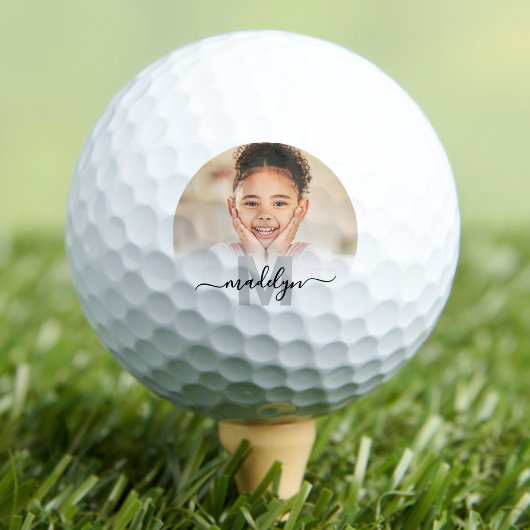 Personalisiertes Monogramm-Foto Golfball