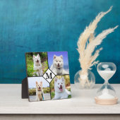 Personalisiertes Monogramm-FotoCollage für Haustie Fotoplatte (InSitu)