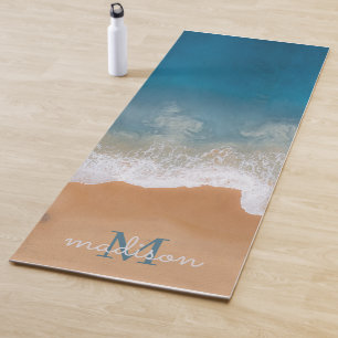 Personalisiertes Monogramm für das tropische Meer Yogamatte