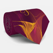 Personalisiertes Monogramm für die Blast aus Gold  Krawatte (Gerollt)