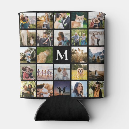 Personalisiertes Monogramm für die Fotolollage Dosenkühler (Rückseite)